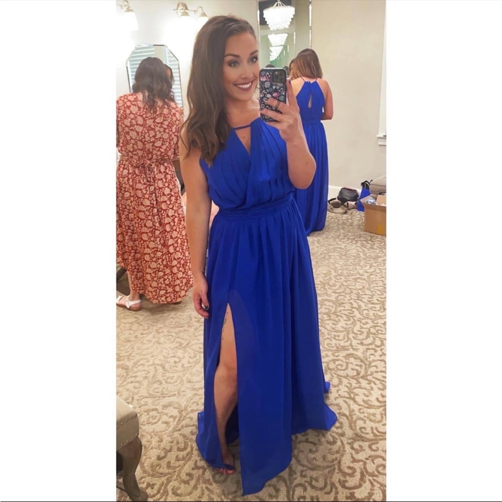 Royal Blue Long Bridesmaids Dress